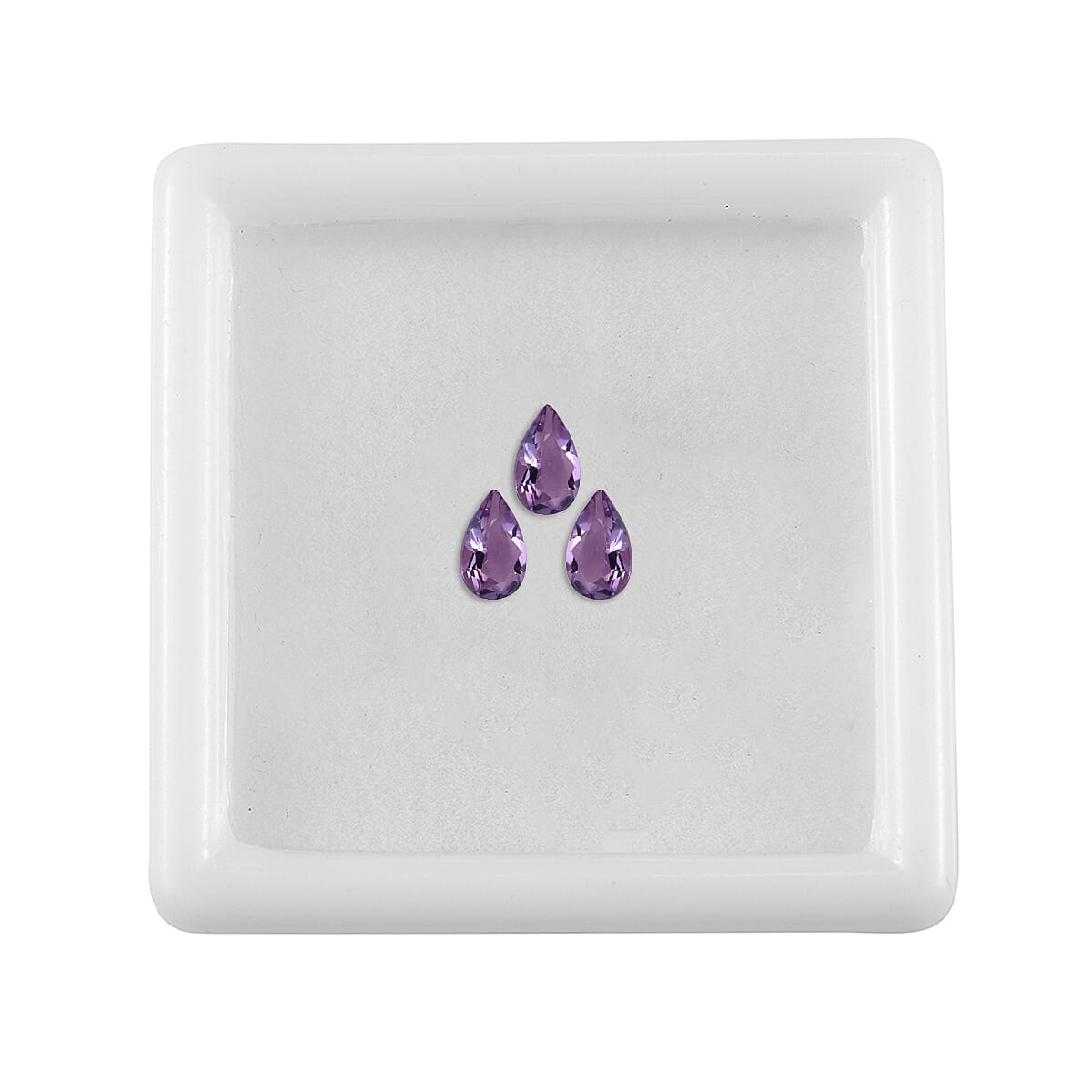 Set of 3 Pink Amethyst Loose Gemstones in Pear Shape 0.5 Ct. 8072257 3