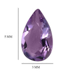 Pink Amethyst Pear Shape Gemstone 0.5 Ct.