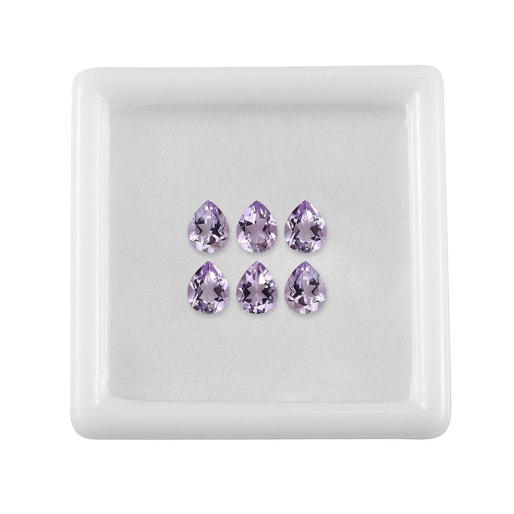 Pink Amethyst Pear 5x4 mm