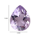 Pink Amethyst Pear 5x4 mm