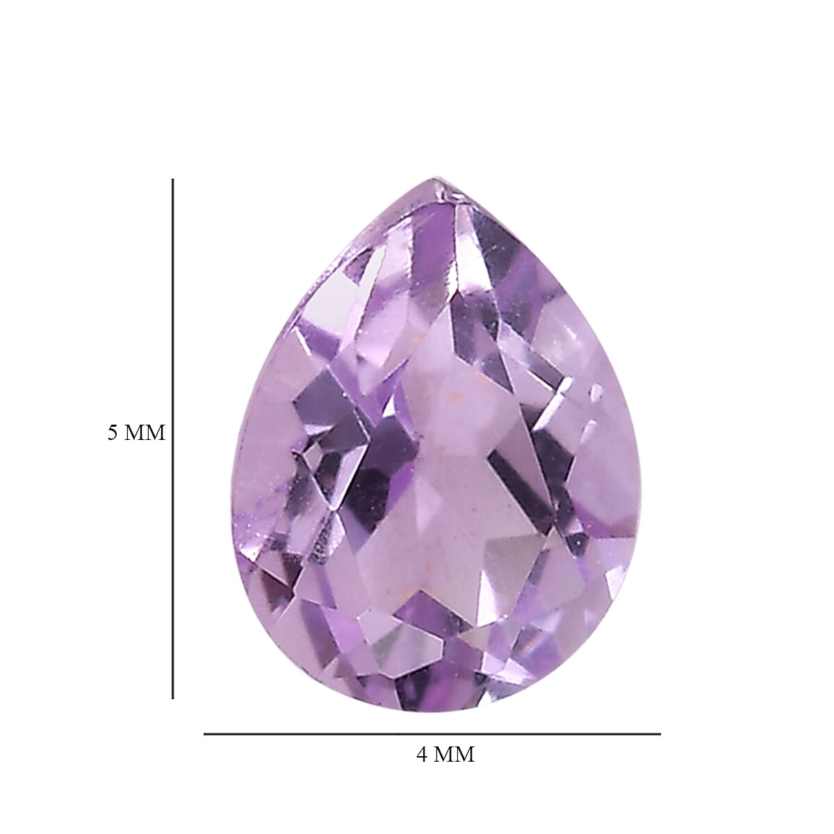 Set of 3 Pink Amethyst Loose Gemstones in Pear Shape 0.8 Ct. 8070577 4