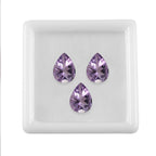 Pink Amethyst Pear 8x6 mm