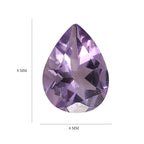 Pink Amethyst Pear 8x6 mm