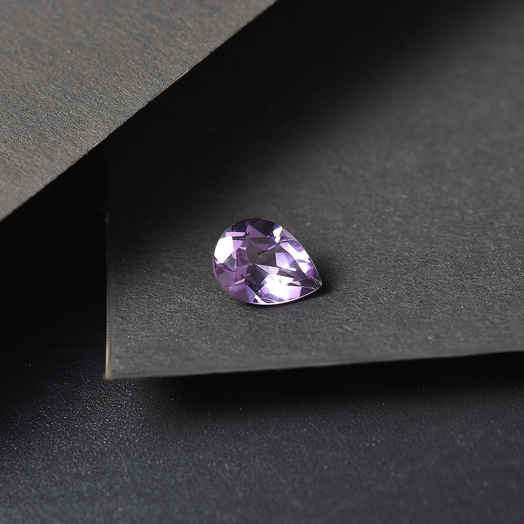 Pink Amethyst Pear Shape Gemstone 0.88 Ct