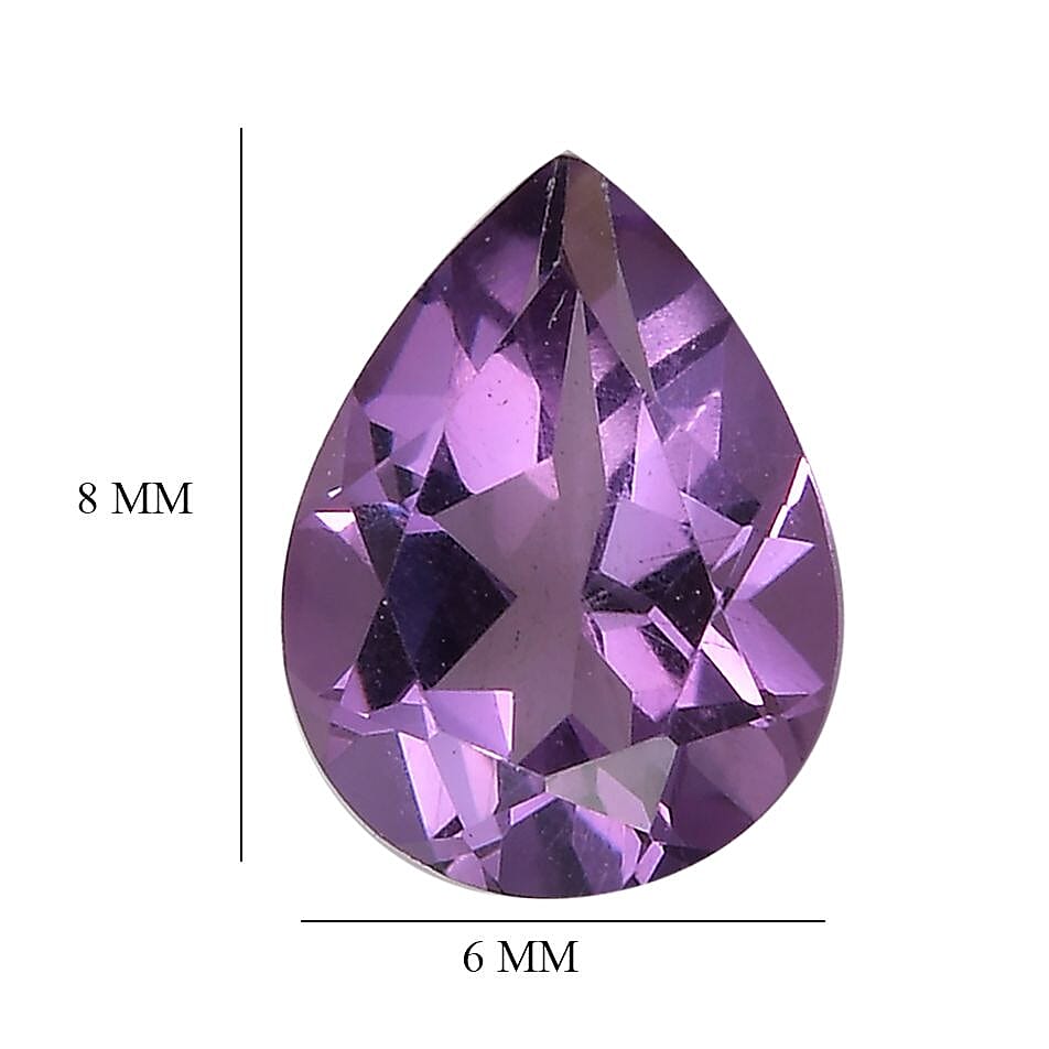 A Pink Amethyst Loose Gemstone in Pear Shape (8x6mm) 0.88 ct. 8024929 4