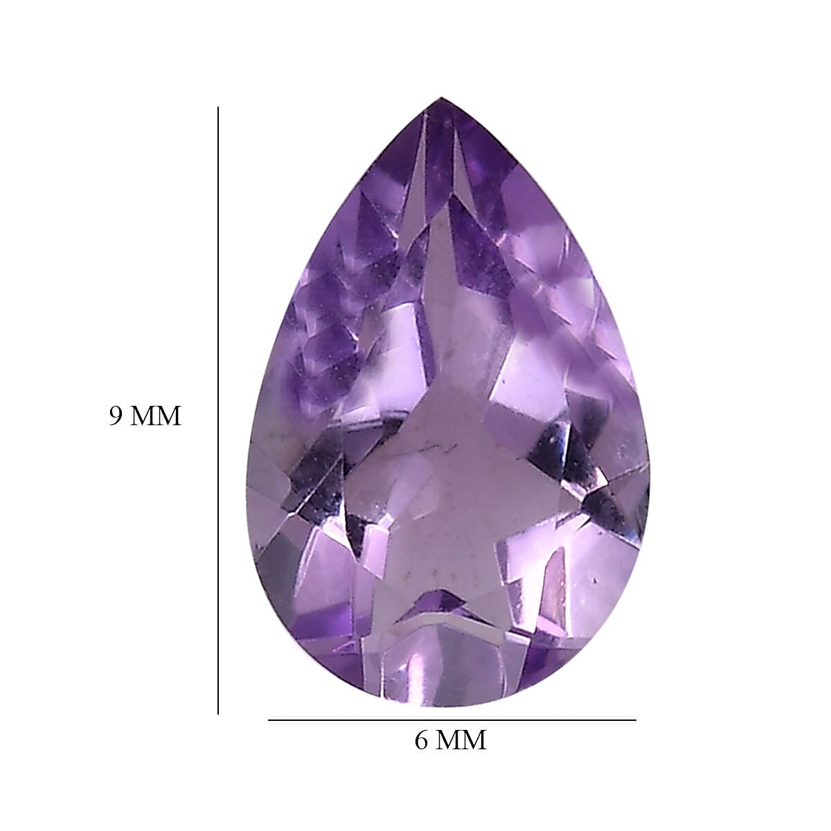 AA Pink Amethyst Loose Gemstone in Pear Shape (9x6mm) 1.05 ct. 8024930 4