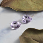 Pink Amethyst Pear 9x7 mm