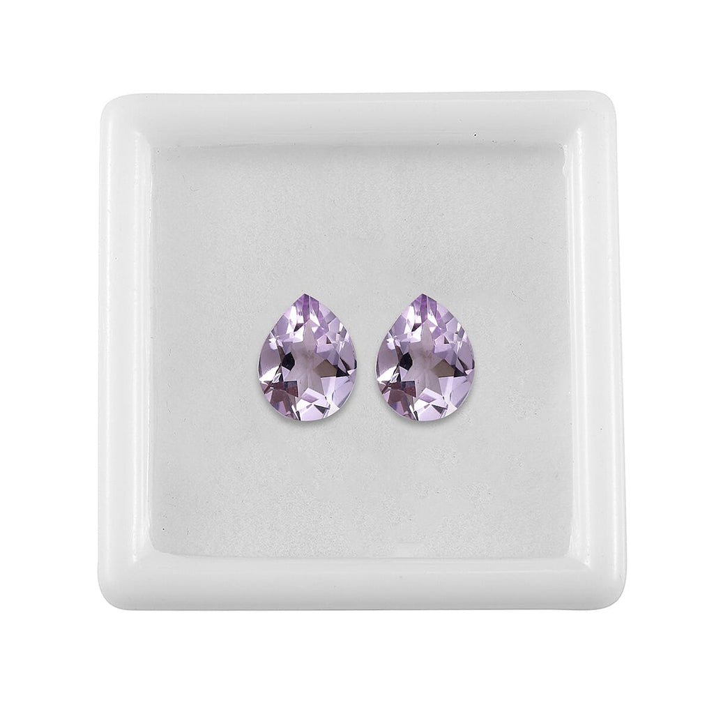 Pink Amethyst Pear 9x7 mm