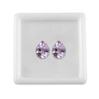 Pink Amethyst Pear 9x7 mm