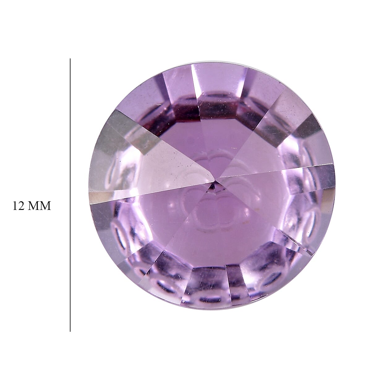 Pink Amethyst Round 12 mm Gemstone, 6.25 Ct 8505148 5