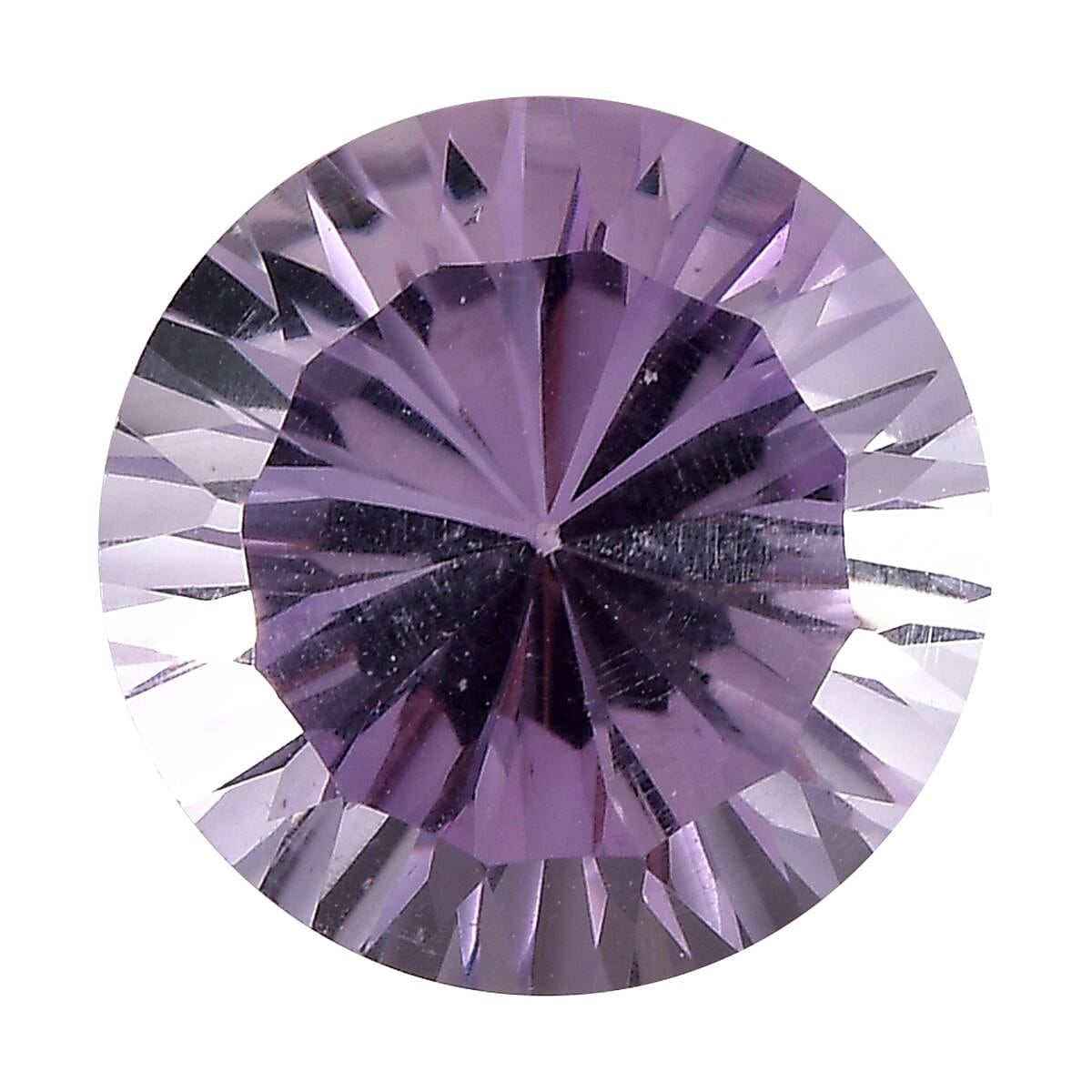 Pink Amethyst Loose Gemstone in Round Shape (12mm) 7851452 0