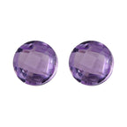 Pink Amethyst Round Shape Gemstones 0.80 Ct