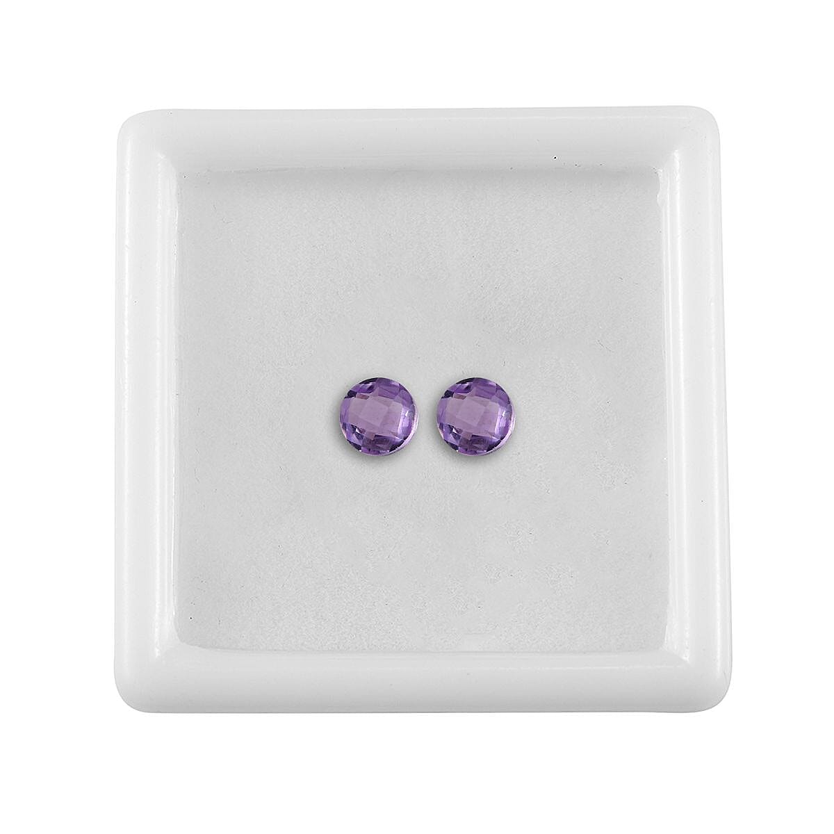 Set of 2 A Pink Amethyst Loose Gemstones in Round Shape (5mm) 0.8 ct. 8024931 3