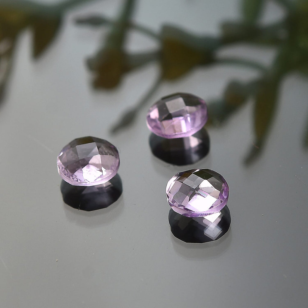 Pink Amethyst Round Shape Gemstone 1.27 Ct.