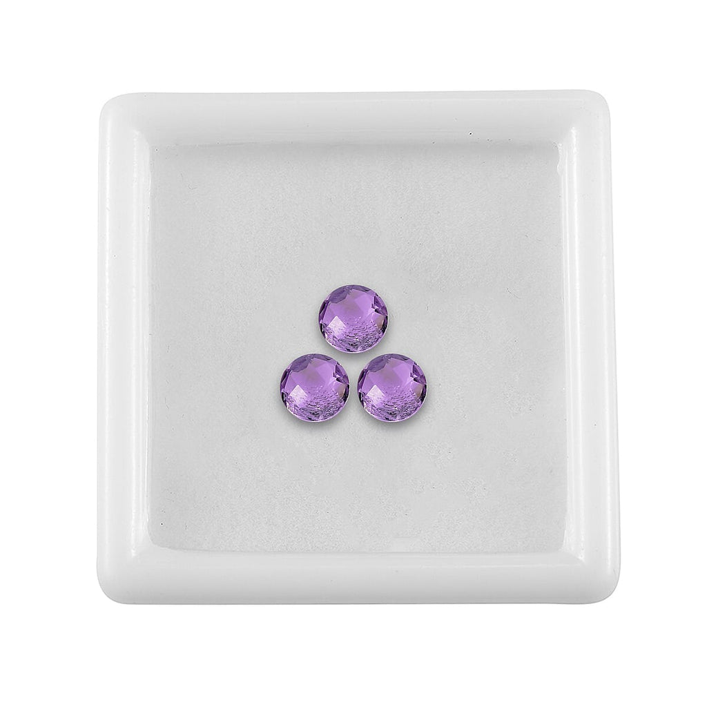 Pink Amethyst Round Shape Gemstone 1.27 Ct.