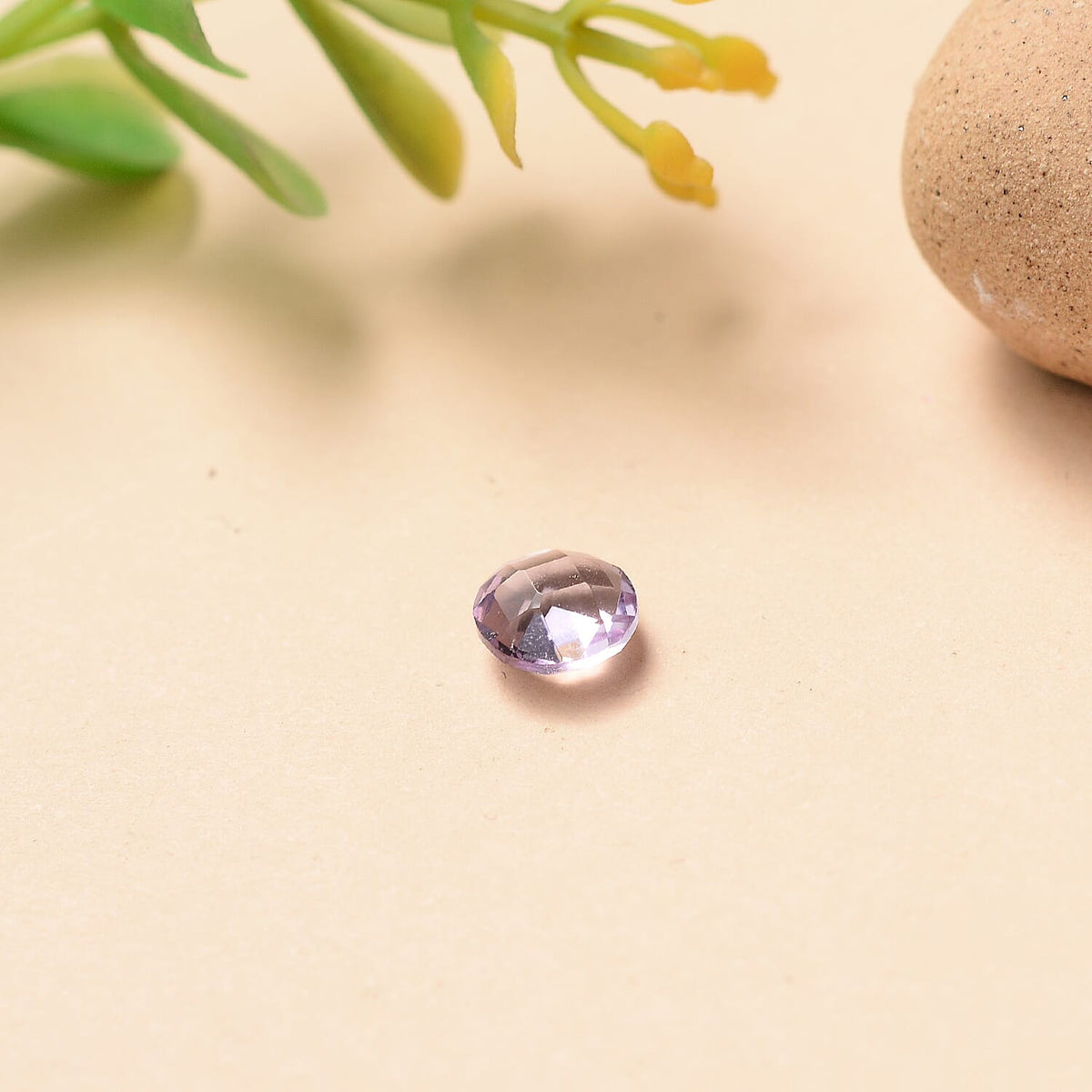 Pink Amethyst Round 6 mm Gemstone, 0.79 Ct 8511520 1