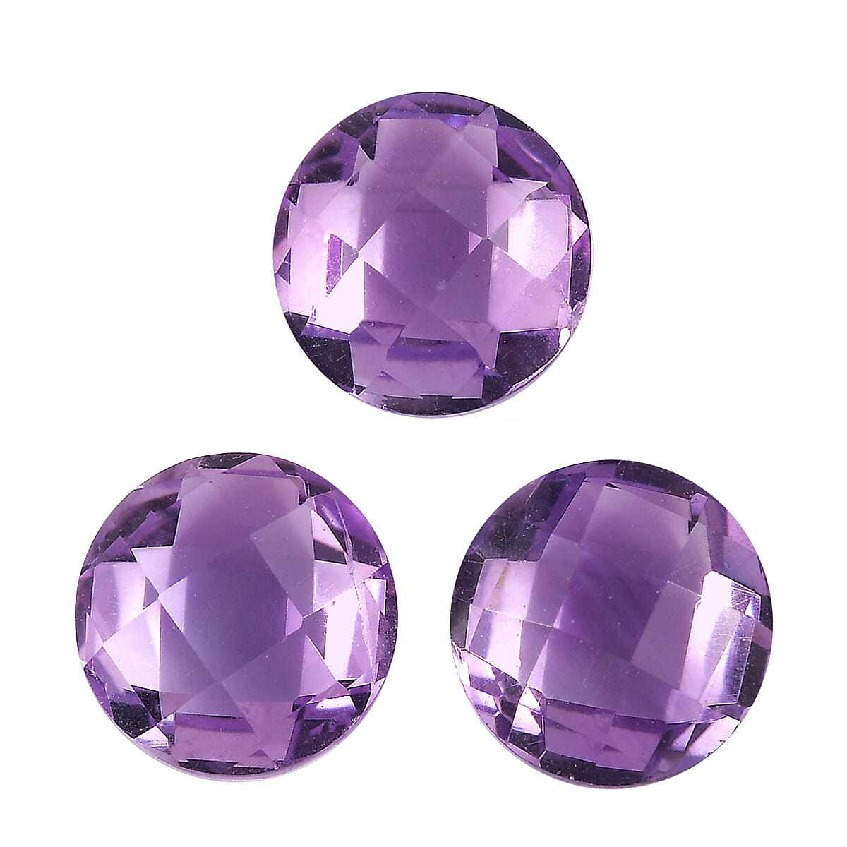 2.08 Ct. Set of 3 Pink Amethyst Loose Gemstones in Round Shape 8070581 0