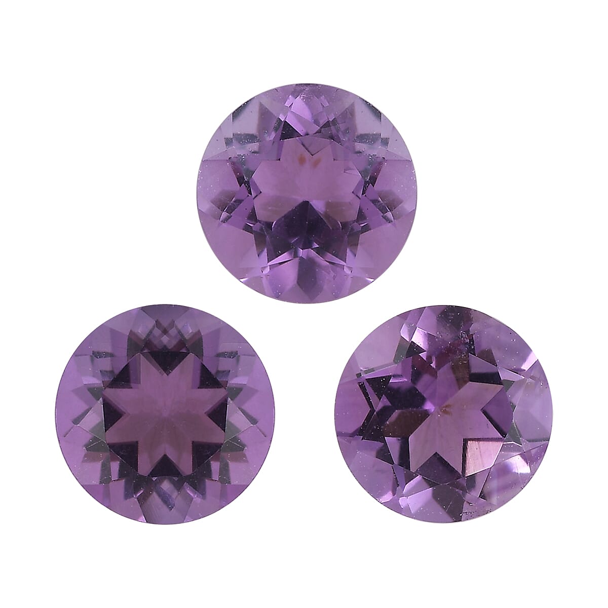 Set of 3 Pink Amethyst Loose Gemstones in Round Shape 2.11 Ct. 8070582 0