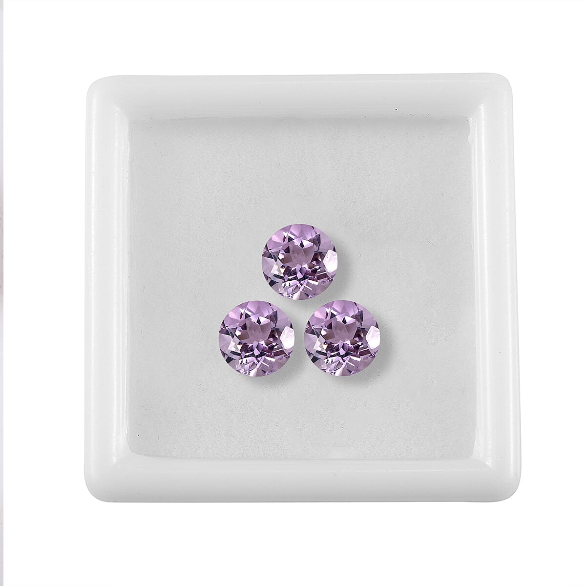 3.25 Ct. Set of 3 Pink Amethyst Loose Gemstones in Round Shape 8072262 3