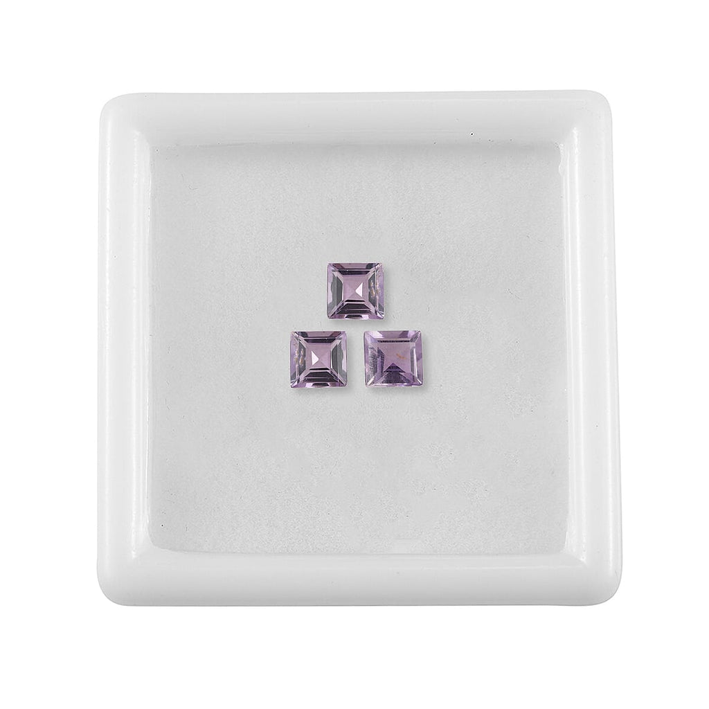 Pink Amethyst Square Gemstone 0.83 Ct.