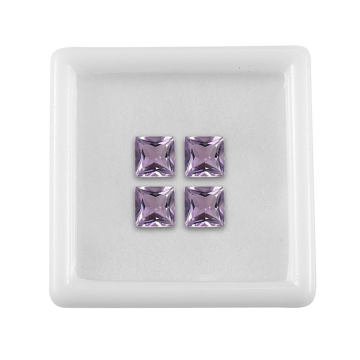 Set of 4 A Pink Amethyst Loose Gemstones in Square Shape (6mm) 3.51 ct. 8024935 3