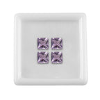 Pink Amethyst Square Shape Gemstones 3.51 Ct