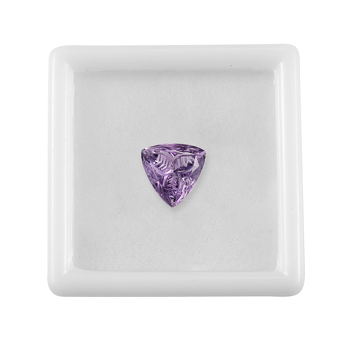 Pink Amethyst Trillion 10 mm Gemstone, 3.12 Ct 8507043 3