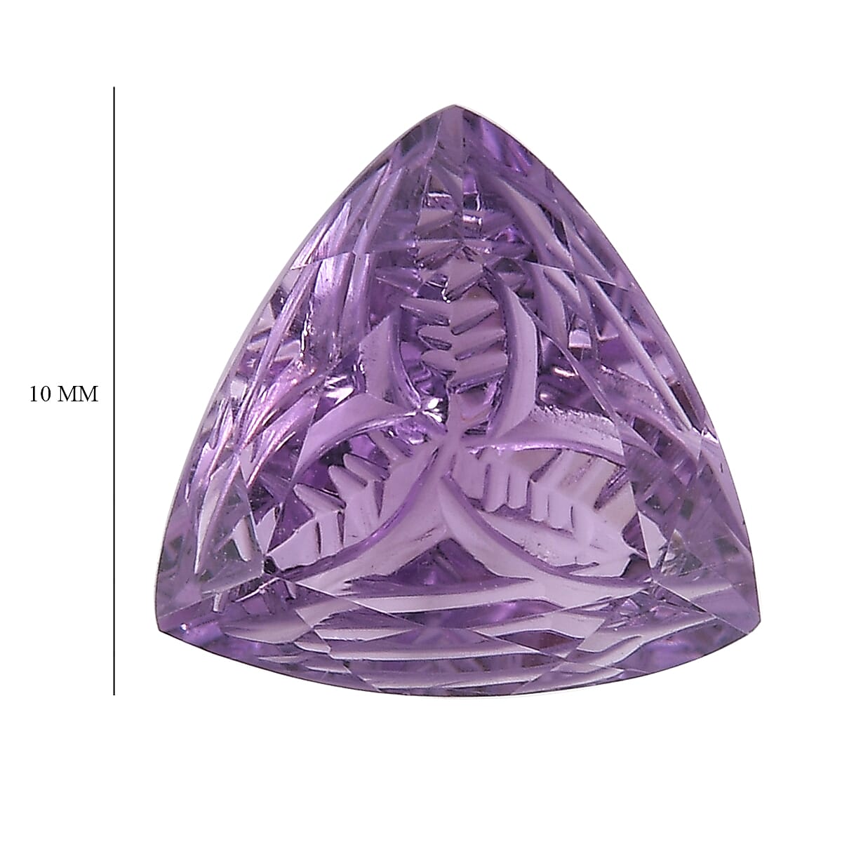 3.07 Ct. Pink Amethyst Loose Gemstone in Trillion Shape 8070587 4