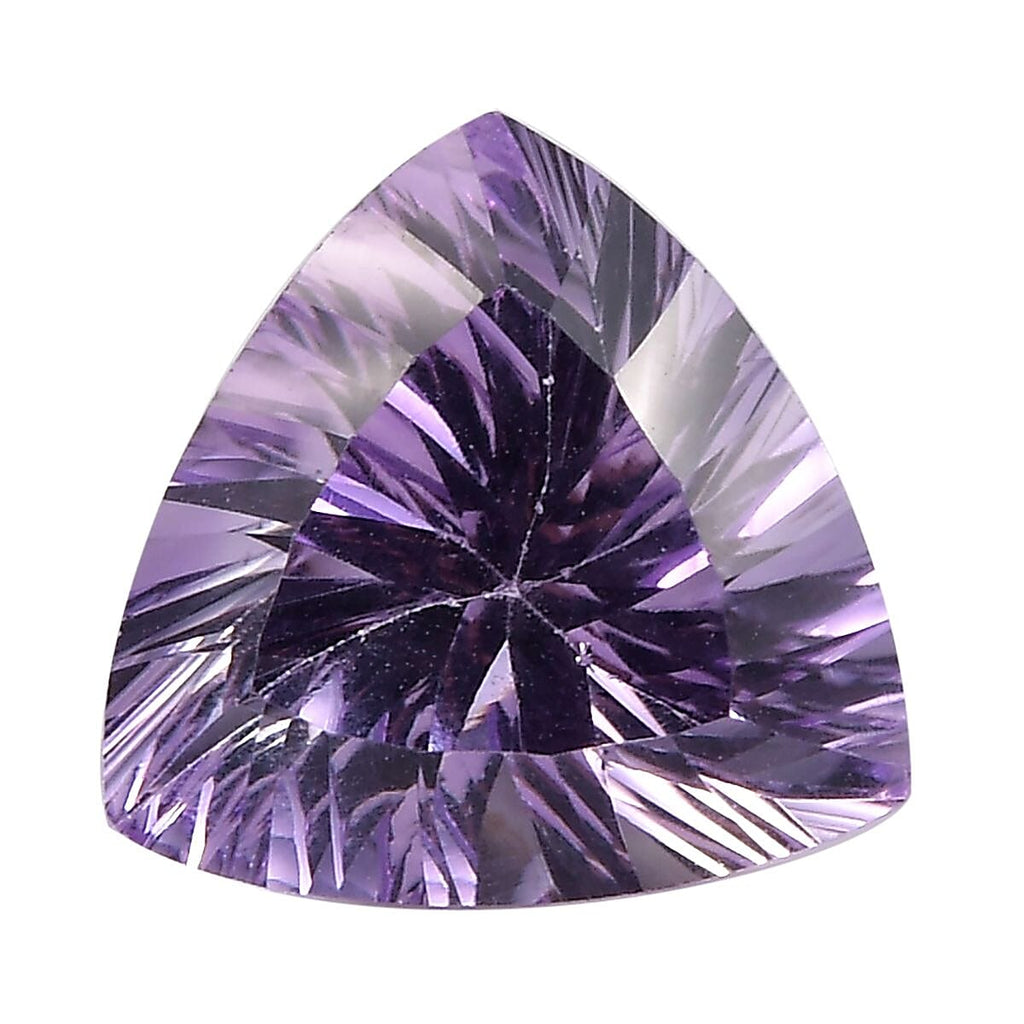 Pink Amethyst Trillion Gemstone 3.82 Ct