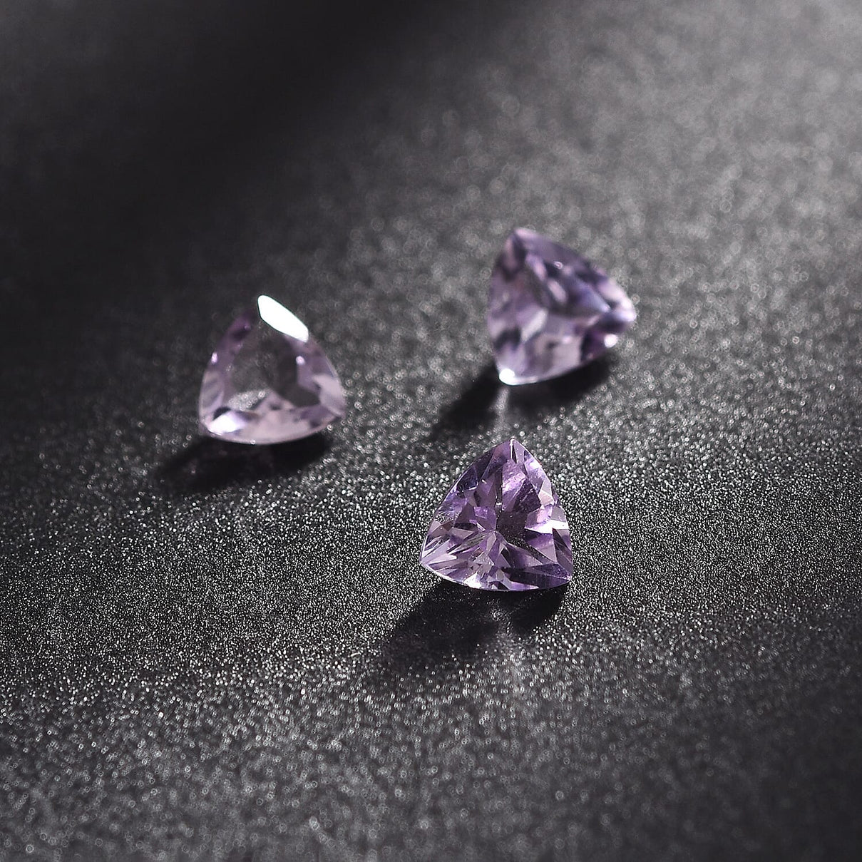Set of 3 Pink Amethyst Loose Gemstones in Trillion Shape 0.52 Ct. 8070588 1