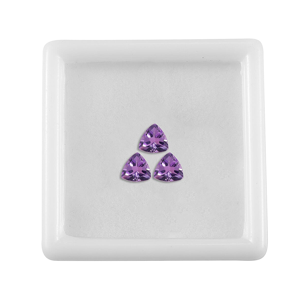 Set of 3 Pink Amethyst Loose Gemstones in Trillion Shape 0.52 Ct. 8070588 3