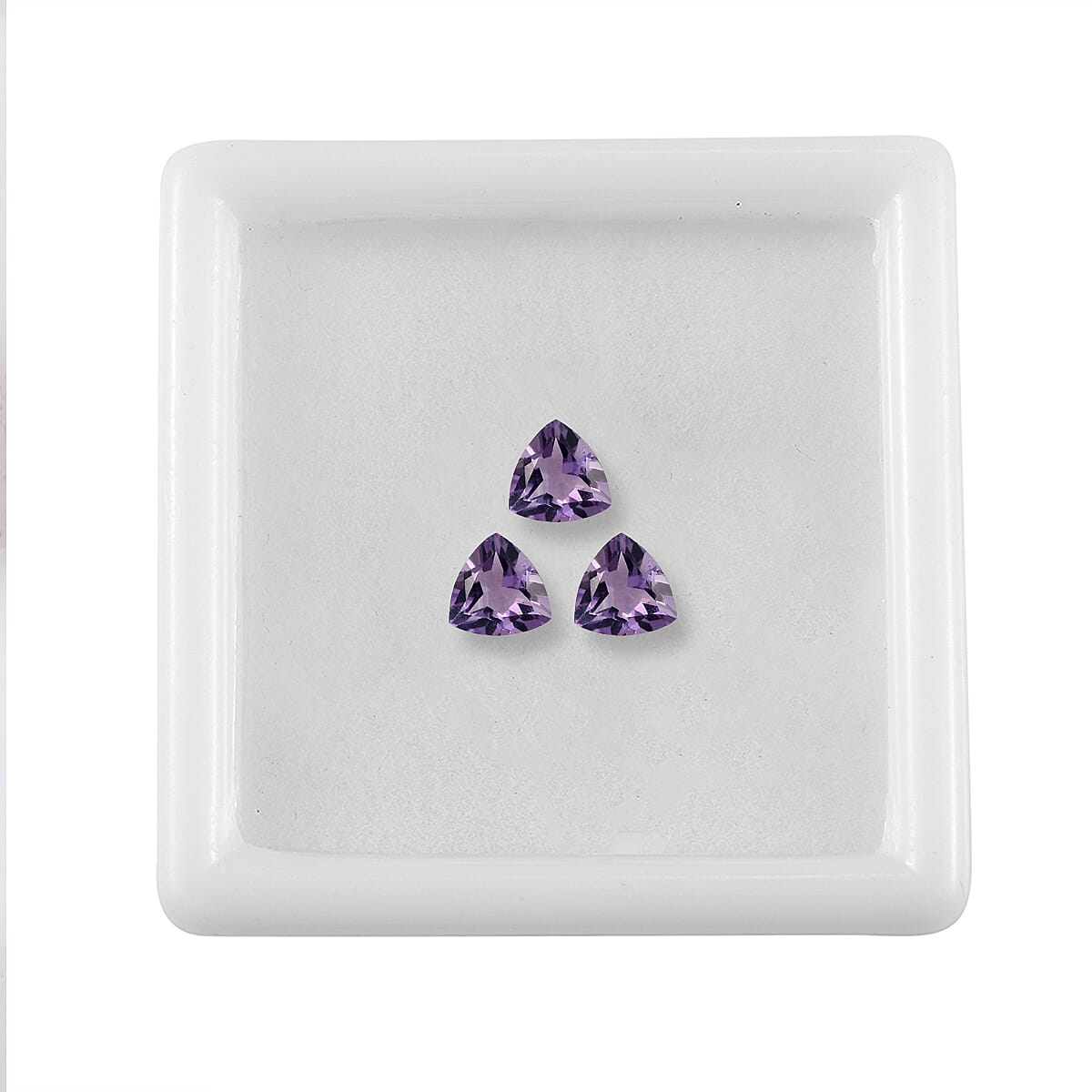 Set of 3 Pink Amethyst Loose Gemstones in Trillion Shape 1.06 Ct. 8072265 3