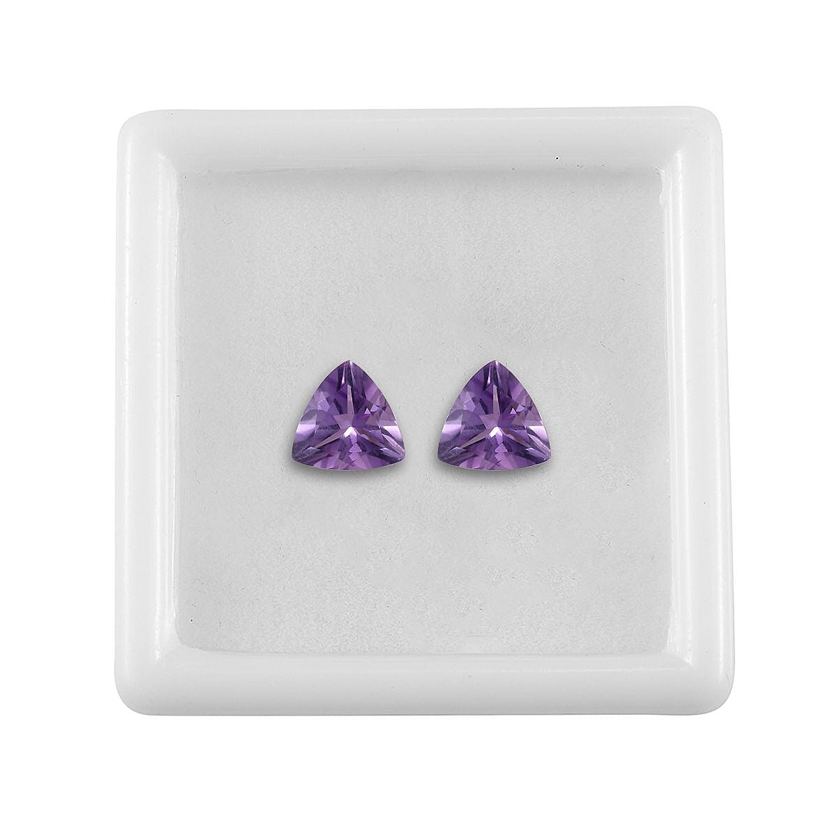 Set of 4 AA Pink Amethyst Loose Gemstones in Trillion Shape (7mm) 1.96 ct. 8024938 3