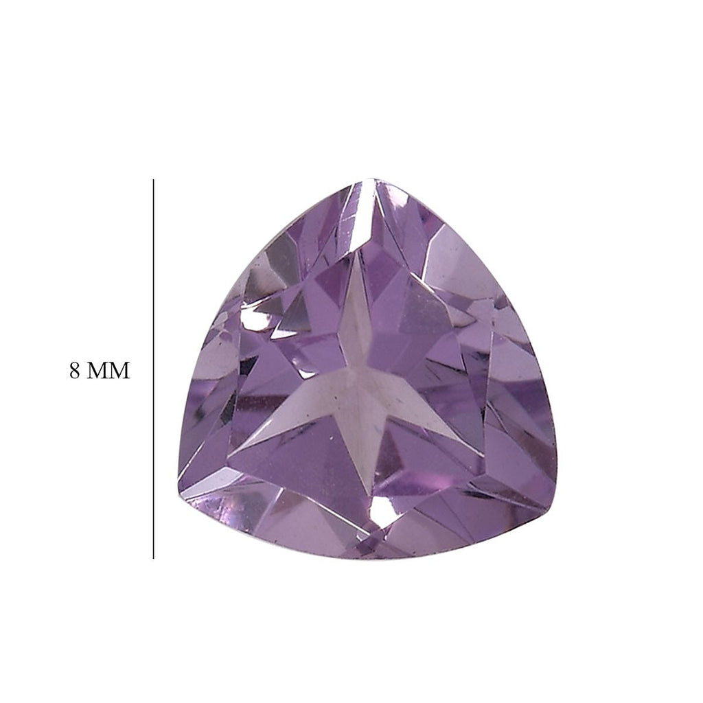 Pink Amethyst Trillion 8 mm