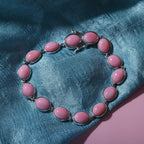 Queen Conch Shell Tennis Bracelet (Size - 7) in Platinum Overlay Sterling Silver 39.00 Ct, Silver Wt. 12 Gms