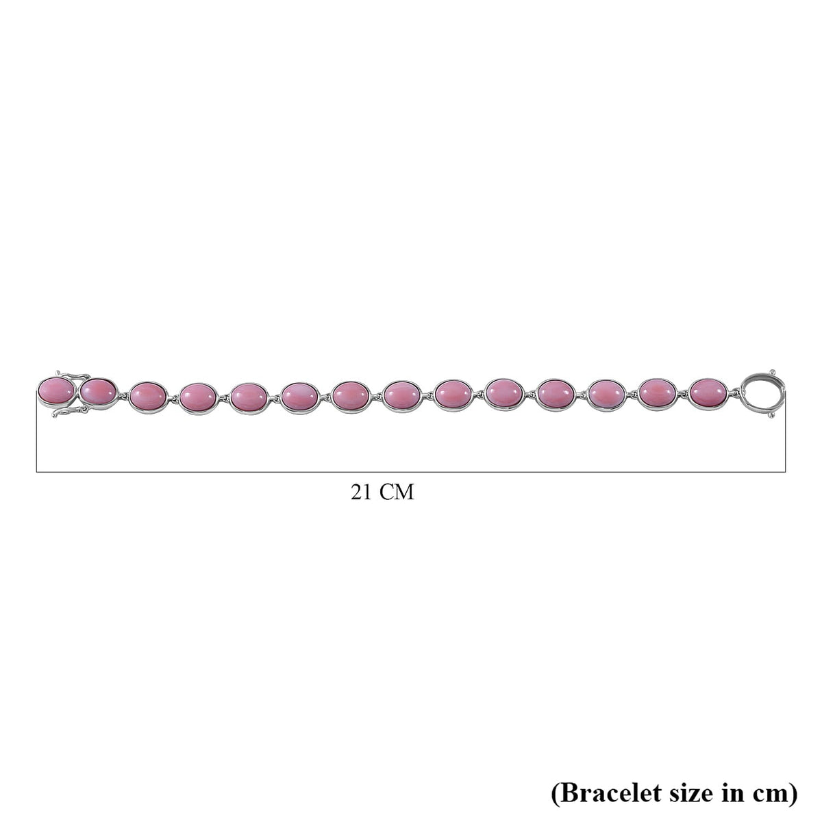 Queen Conch Shell Tennis Bracelet (Size - 7) in Platinum Overlay Sterling Silver 39.00 Ct, Silver Wt. 12 Gms 7373862 4