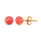 Queen Conch Shell Earrings with Push Backs in 14K Yellow Gold Plated Sterling Silver 2.50 Ct.