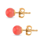Queen Conch Shell Earrings with Push Backs in 14K Yellow Gold Plated Sterling Silver 2.50 Ct.