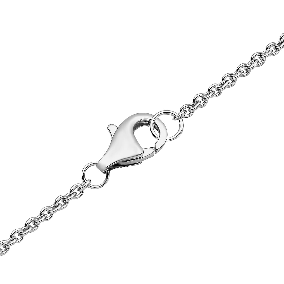 Pink Conch Shell Solitaire Pendant with Chain (Size 18) in Platinum and Rhodium Overlay Sterling Silver  Wt. 7.2 Gms  35.000  Ct. 4281292 6