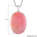 Biggest Deal - Queen Conch Shell (OV 30x22) Pendant with Chain (Size 18) in Rhodium Overlay Sterling Silver 35.00 Ct.