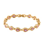Close Out Deal - Pink Cubic Zirconia Bracelet (Size - 7.25)