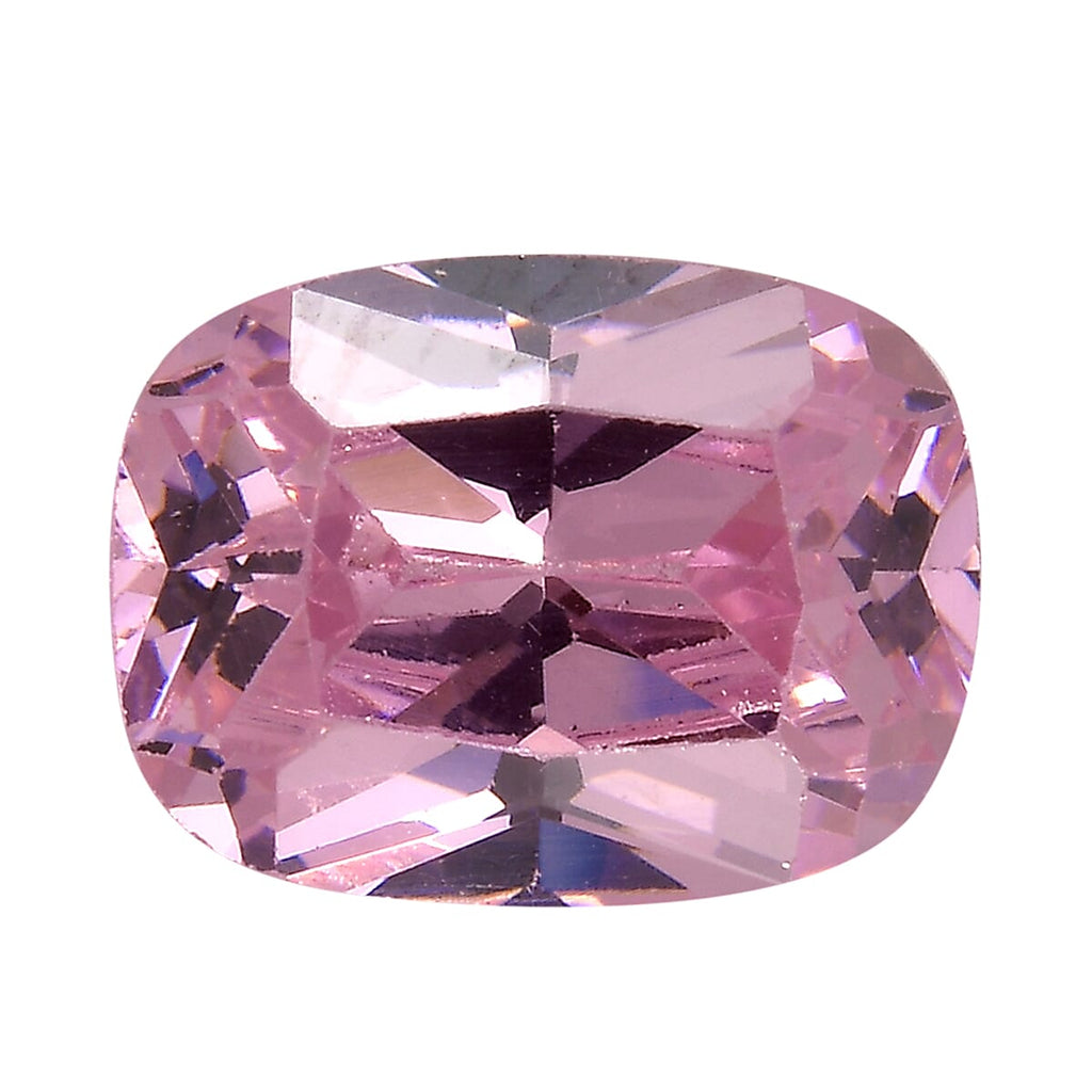 Pink Cubic Zirconia Cushion Shape Gemstone 2.36 Ct. - 8x6 mm