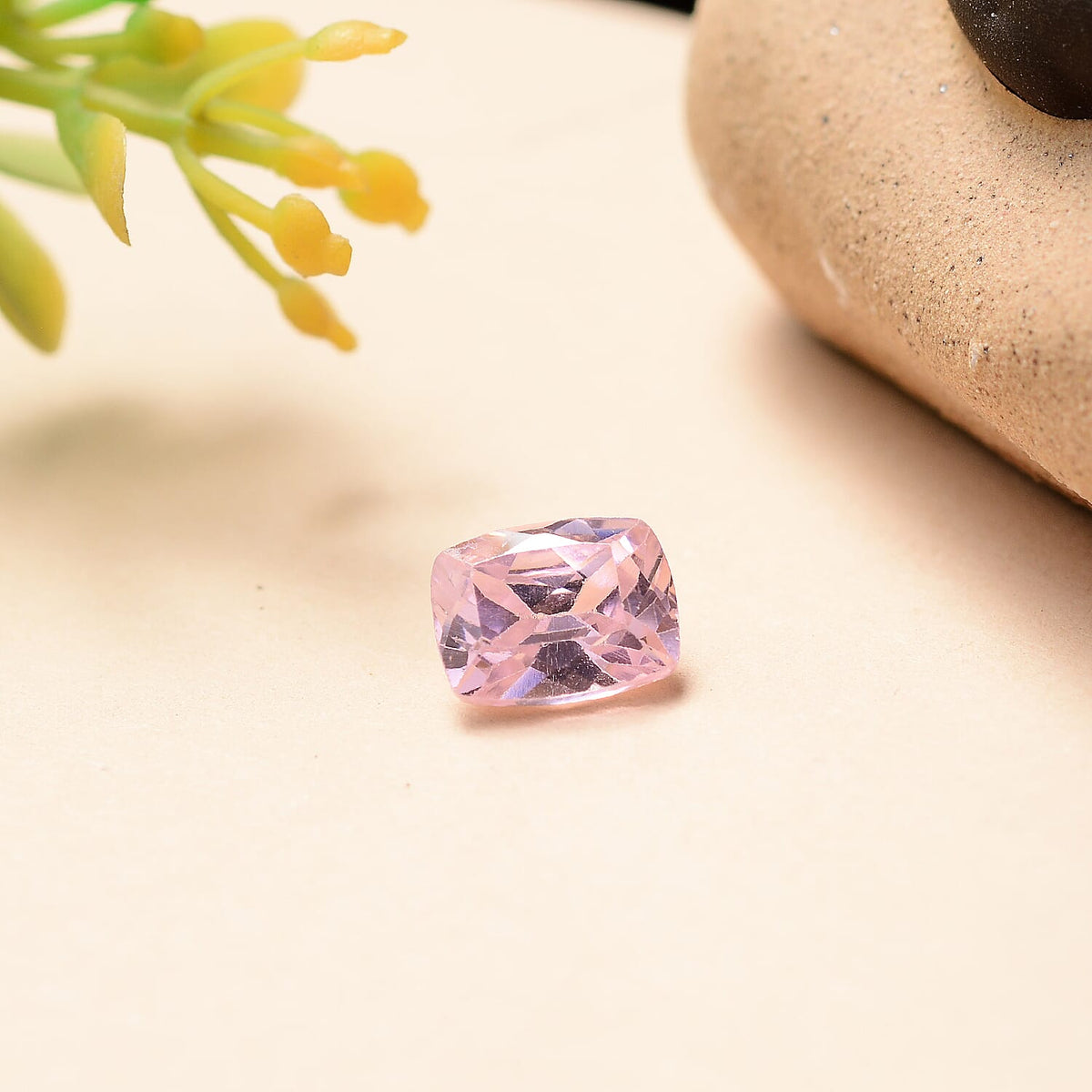 Pink Cubic Zirconia Cushion Cut 8X6 mm Gemstone, 2.28 Ct 8511527 2