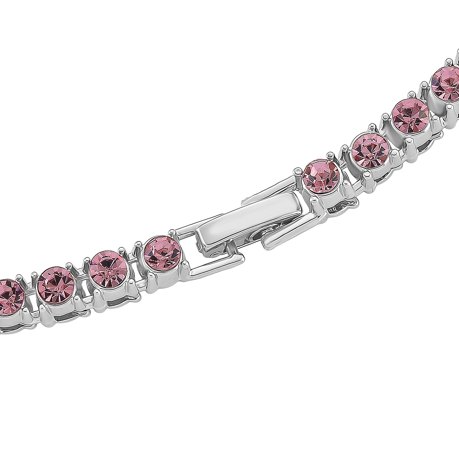 Pink Cubic Zirconia Cross Pendant with Chain (Size - 20) 20.00 Ct. 8264566 5