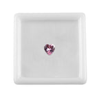 Pink Cubic Zirconia Heart 6 mm Gemstone, 1.36 Ct