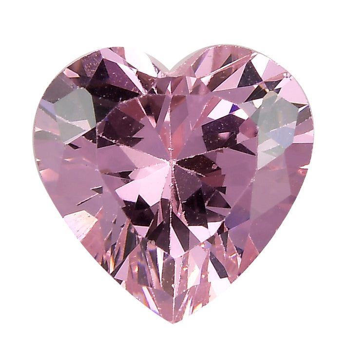 Pink Cubic Zirconia Heart 7 mm Gemstone, 2.00 Ct 8499361 1