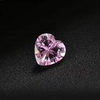 Pink Cubic Zirconia Heart Shape Gemstone 2.02 Ct. - 7 mm