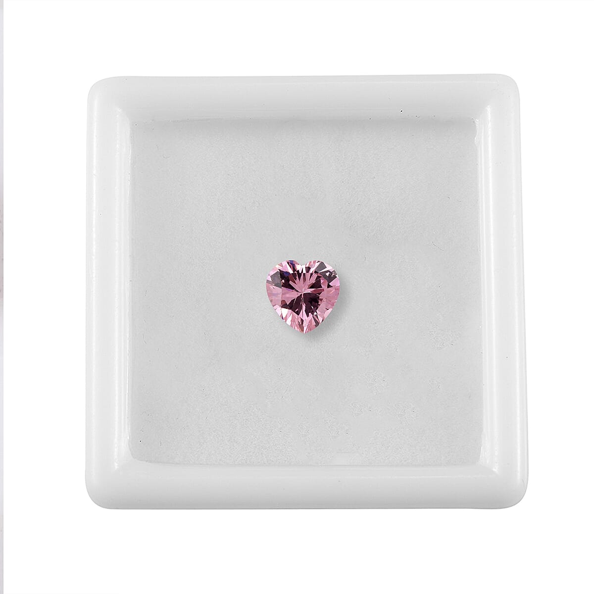 2.02 Ct. Pink Cubic Zirconia Loose Gemstone in Heart Shape (7 mm) 8068487 3