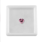 Pink Cubic Zirconia Heart Shape Gemstone 2.02 Ct. - 7 mm