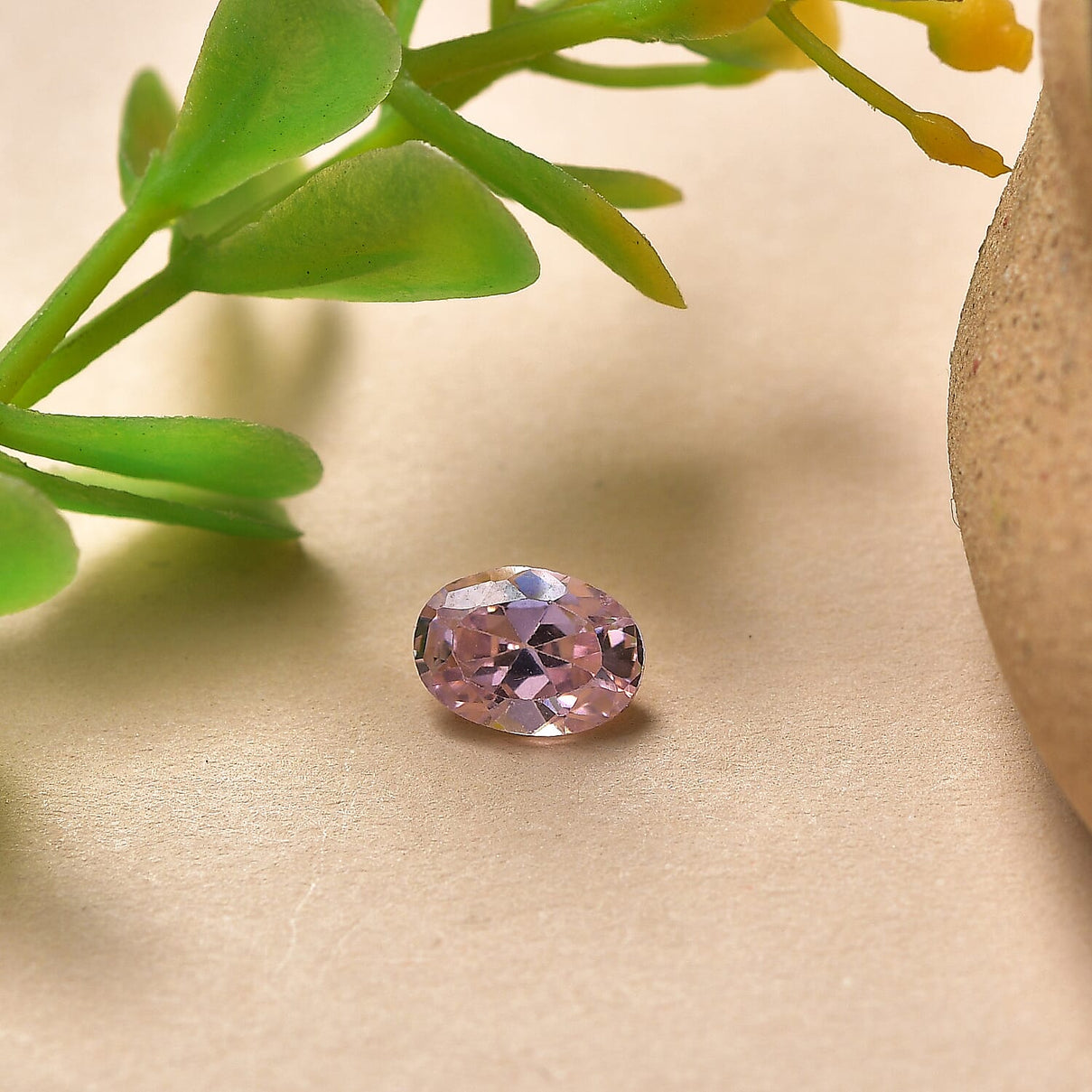 Pink Cubic Zirconia Oval Cut Cut 7X5 mm Gemstone, 1.15 Ct 8511544 2